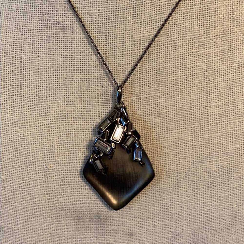 Alexis Bittar Lucite & Crystal Necklace
